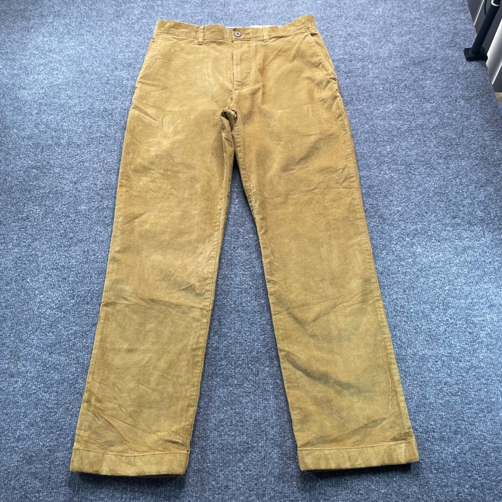 J.Crew Corduroy Pants Mens 30x30 Tan Classic Straight Stretch Cords